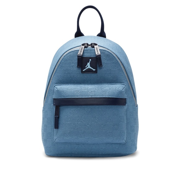 Nike Jordan Monogram Chambray Blue 7A0761-M0S Women's Mini Backpack Small - Picture 1 of 8